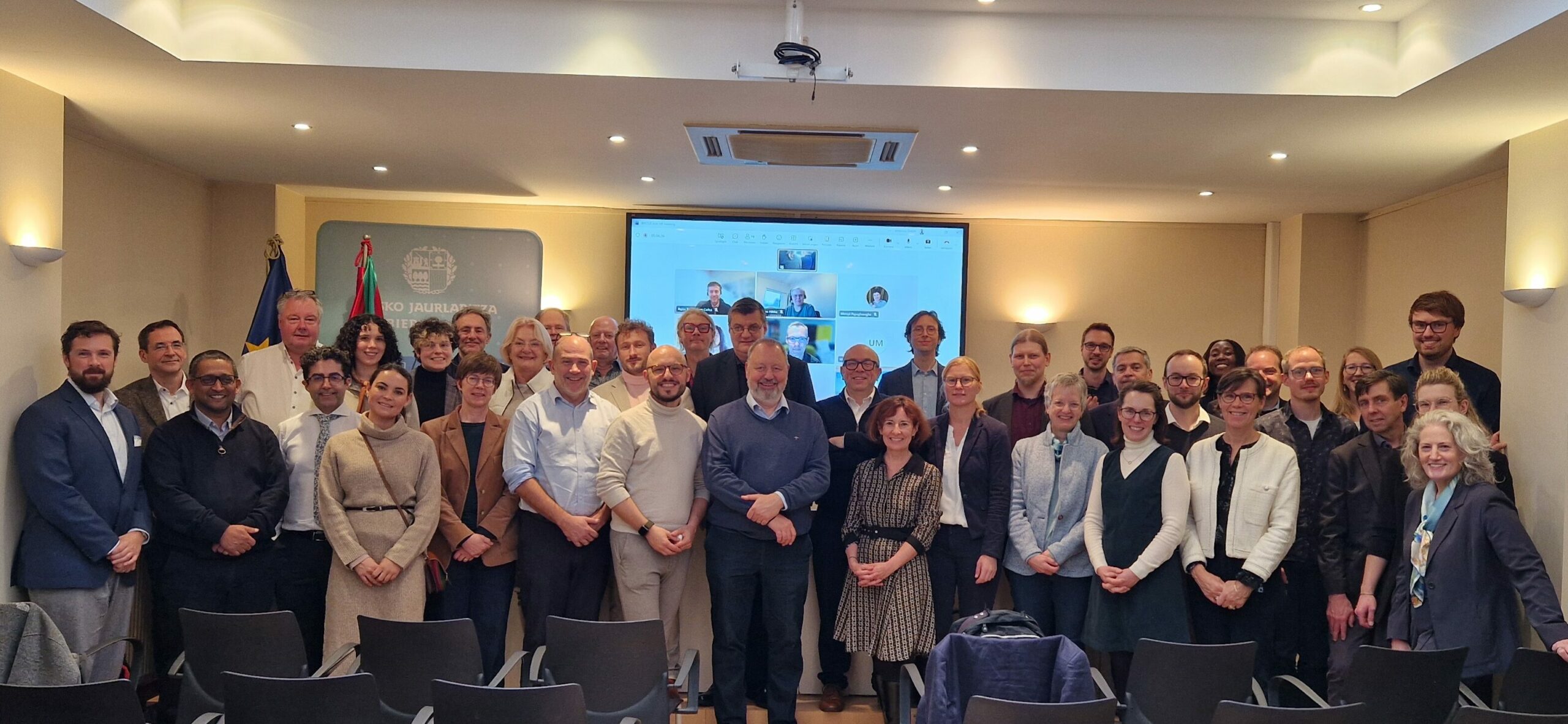 The BRIDGE consortium gathered for a group photo.